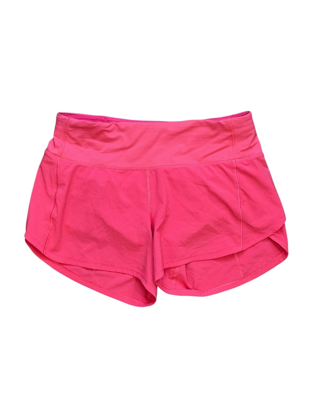 Lululemon Speed Up 4” Mid-Rise Lined Athletic Shorts W7AYMT Lip Gloss Pink Sz 4